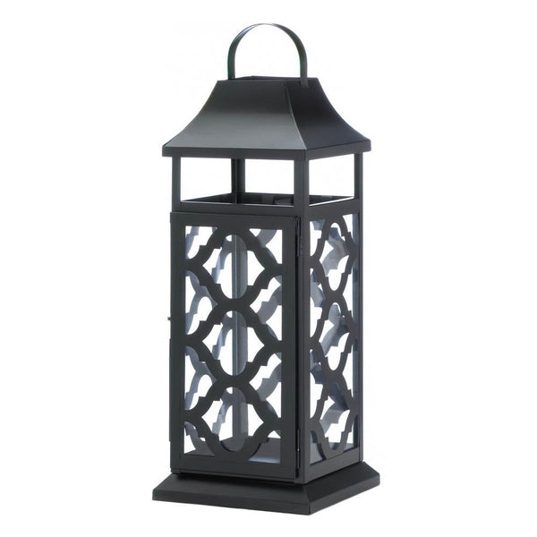BLACK DAMASK LANTERN