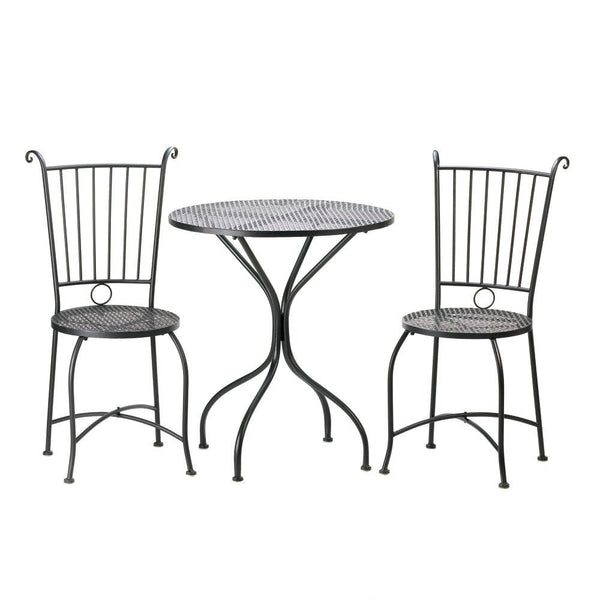 BLACK PATIO SET